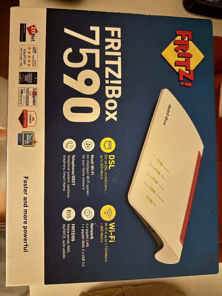 Fritzbox 7590, Verzenden, Zo goed als nieuw