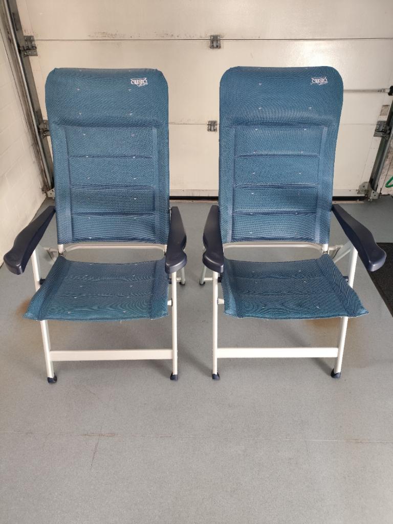 Crespo AL237 comfortabele campingstoelen, Caravans en Kamperen, Ophalen, Zo goed als nieuw, Campingstoel
