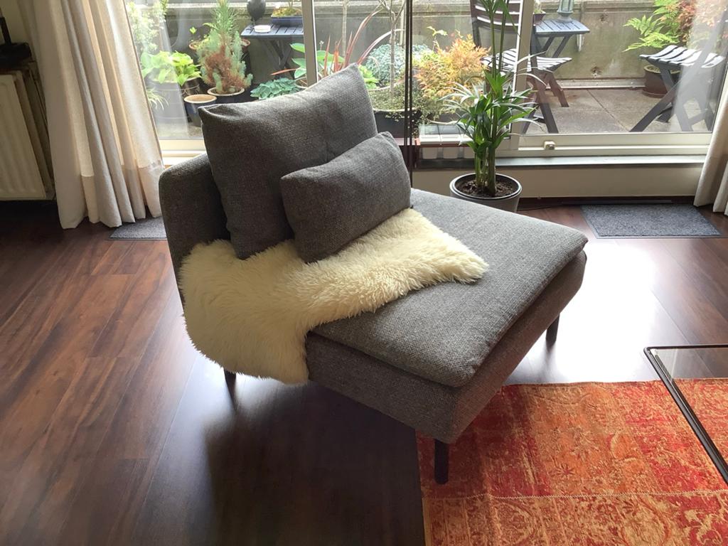 Soderhamn fauteuil + 2 hoezen, Huis en Inrichting, Ophalen, Eenpersoons, 75 tot 100 cm, Zo goed als nieuw