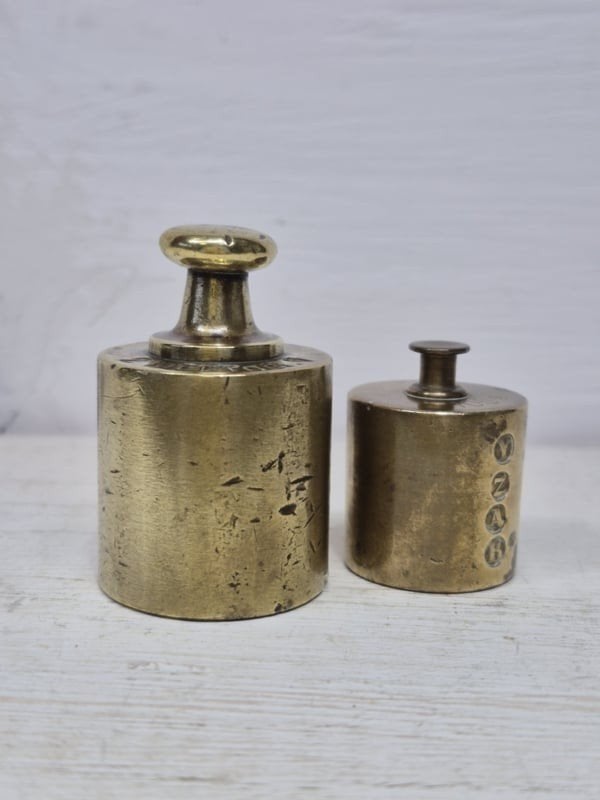 2 Koperen gewichtjes, Antiek en Kunst, Ophalen of Verzenden