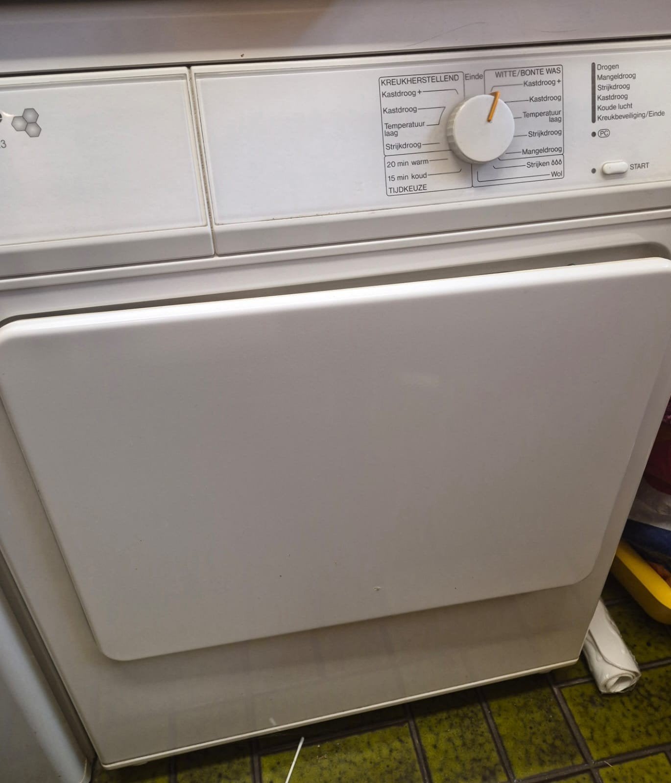 droger  miele, Ophalen, Luchtafvoer, 85 tot 90 cm