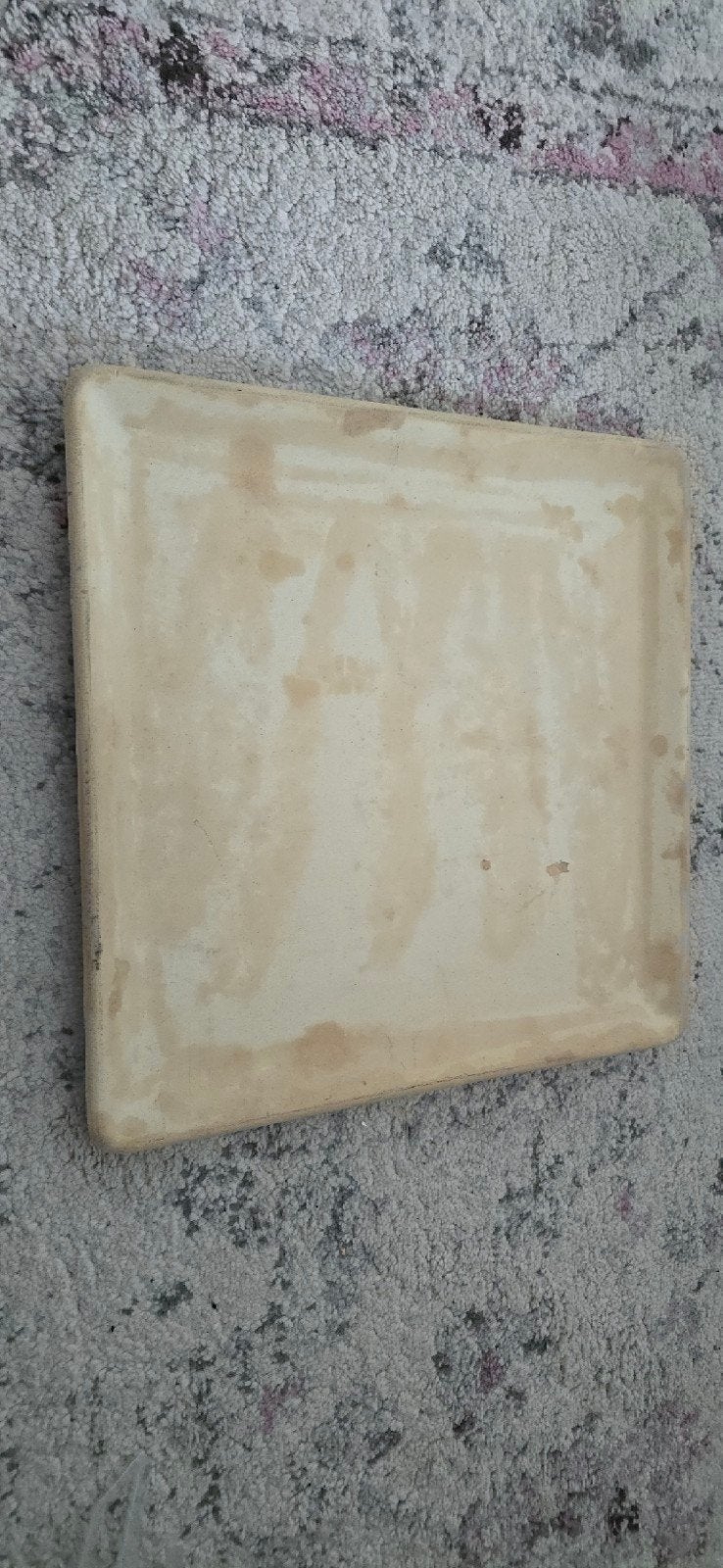 Boretti pizzasteen voor oven of BBQ, Steen/keramiek, Overige merken, Ophalen, Beige