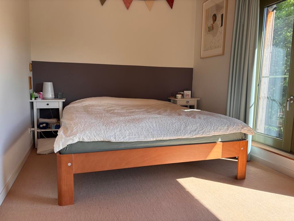 Auping Auronde, Huis en Inrichting, Ophalen, Gebruikt, Bruin, Tweepersoons