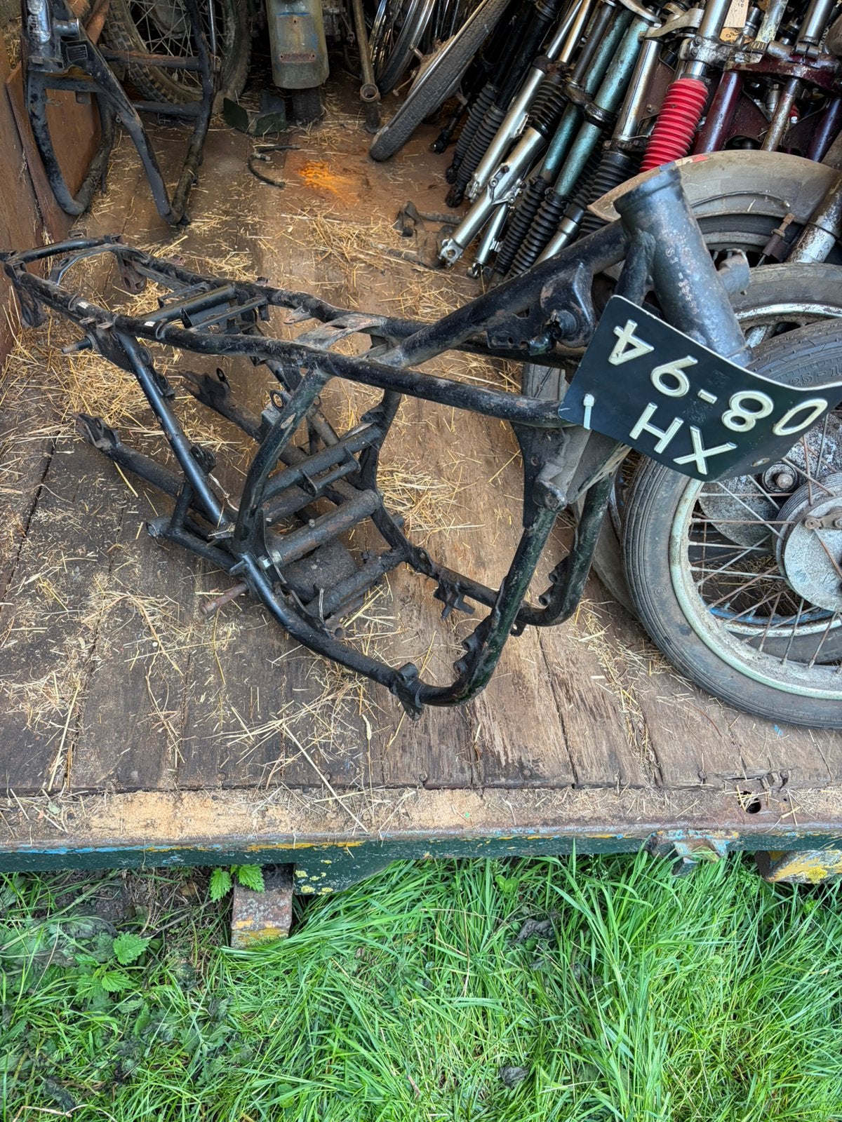 Frames met kenteken bmw kawasaki honda suzuki, Motoren, Onderdelen | Oldtimers, Ophalen, Gebruikt