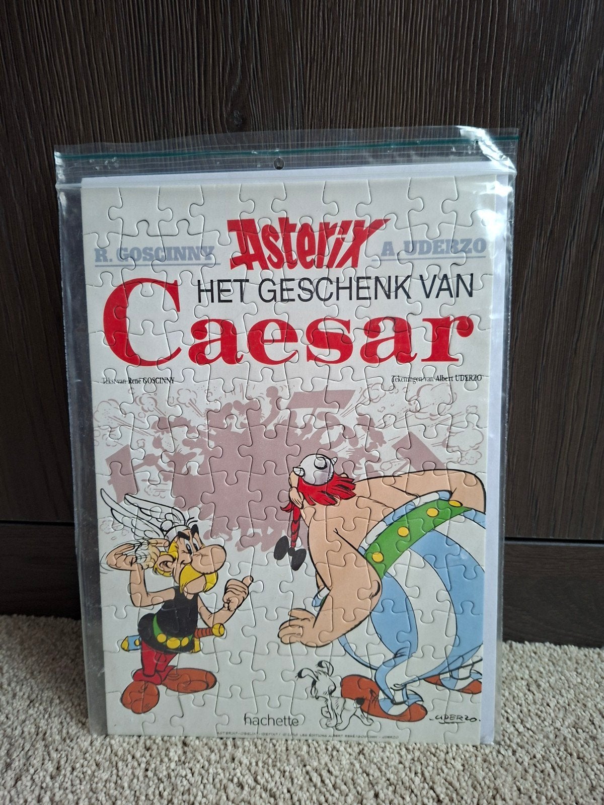 Asterix en obelix vintage puzzel compleet zgan, Ophalen of Verzenden, Minder dan 500 stukjes, Zo goed als nieuw, Legpuzzel