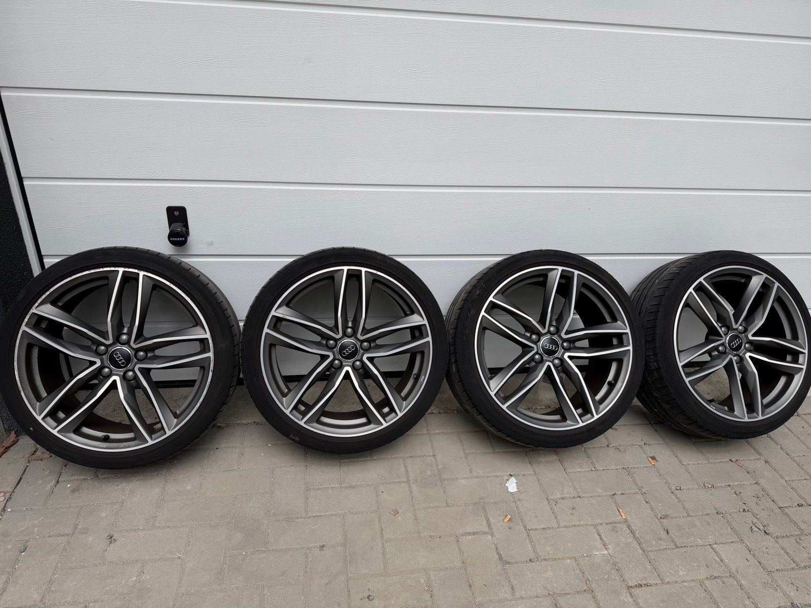 Audi RS Velgen met Zomerbanden 19 inch 5x112 ET47/ET38, Gebruikt, Banden en Velgen, 235 mm, Personenwagen