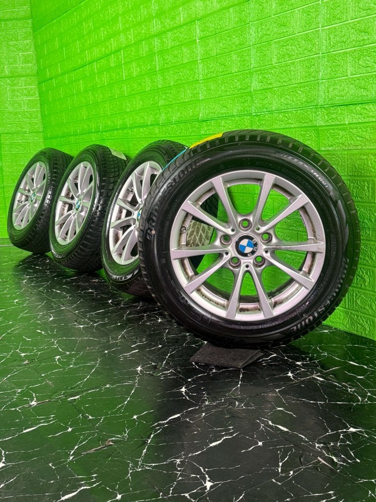 Originele BMW 3 4-Serie velgen 16" 5x120 Style 390 winterset, Niet ingevuld, Gebruikt, 16 inch, Banden en Velgen
