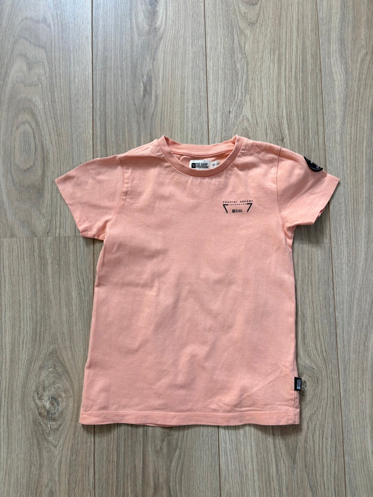 Leuk No Way Monday shirt - maat 7/122, Kinderen en Baby's, Kinderkleding | Maat 122, Ophalen of Verzenden, Zo goed als nieuw, Jongen
