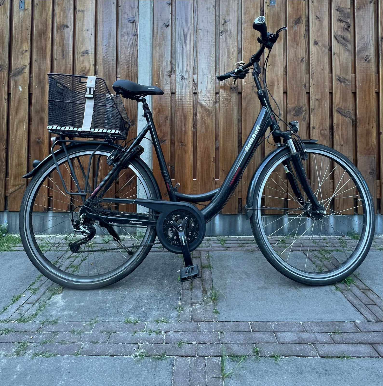 Kalkhoff fiets Agattu maat XL (60cm), Fietsen en Brommers, Fietsen | Dames | Damesfietsen, Gebruikt, Velgrem, Versnellingen, 56 cm of meer