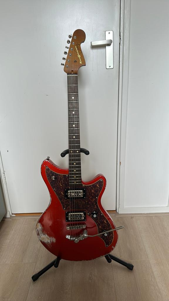 Kauffmann Cozy met lollar goldfoil pickups, Muziek en Instrumenten, Ophalen of Verzenden, Zo goed als nieuw, Solid body, Overige merken