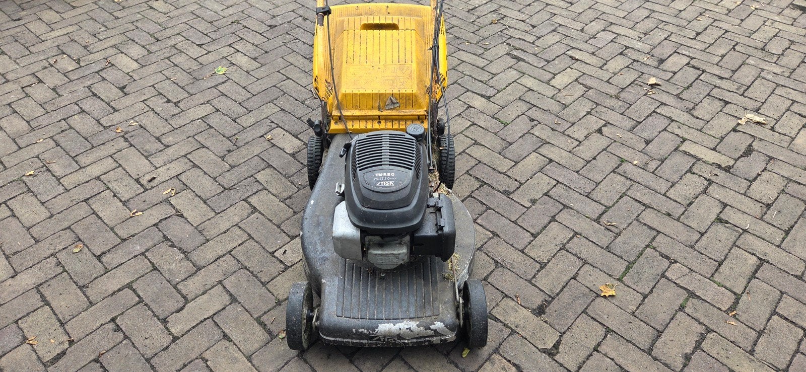 Stiga Turbo Pro 55 S Combi Benzine Grasmaaier, Ophalen, Cirkelmaaier, Stiga, Benzine-grasmaaier