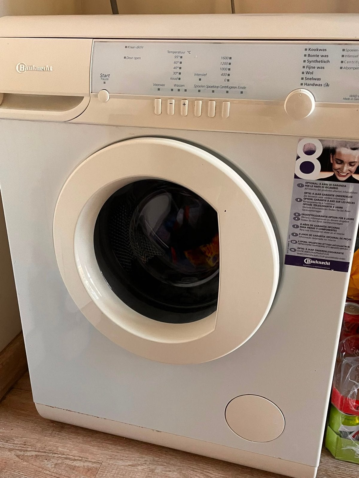 Bauknecht Wasmachine - Voorlader met diverse programma's, Witgoed en Apparatuur, Ophalen, Gebruikt, Voorlader, 85 tot 90 cm