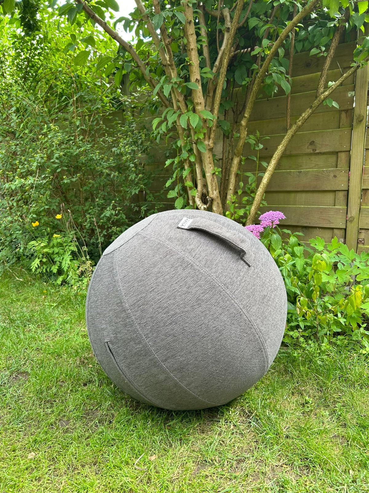Vluv Zitbal Stov antraciet mooie staat! 65cm, Ophalen, Zo goed als nieuw, Grijs, Eén