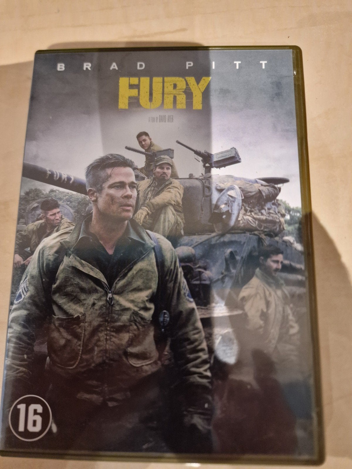 Fury DVD - Oorlogsfilm met Brad Pitt, Engels, Vanaf 16 jaar, Ophalen of Verzenden, Zo goed als nieuw