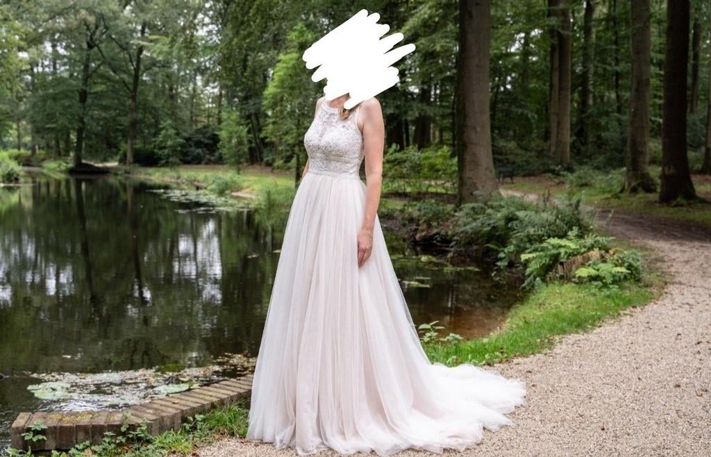 Prachtige Rosa Clara Bruidsjurk - Zo goed als nieuw, Ophalen, Trouwjurk, Rosa Clara, Wit