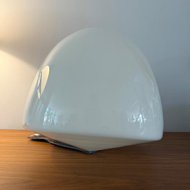 XL glazen lampenkap, Art Deco, hanglamp, vintage, jr 20/30, Ophalen of Verzenden, Zo goed als nieuw, Minder dan 50 cm