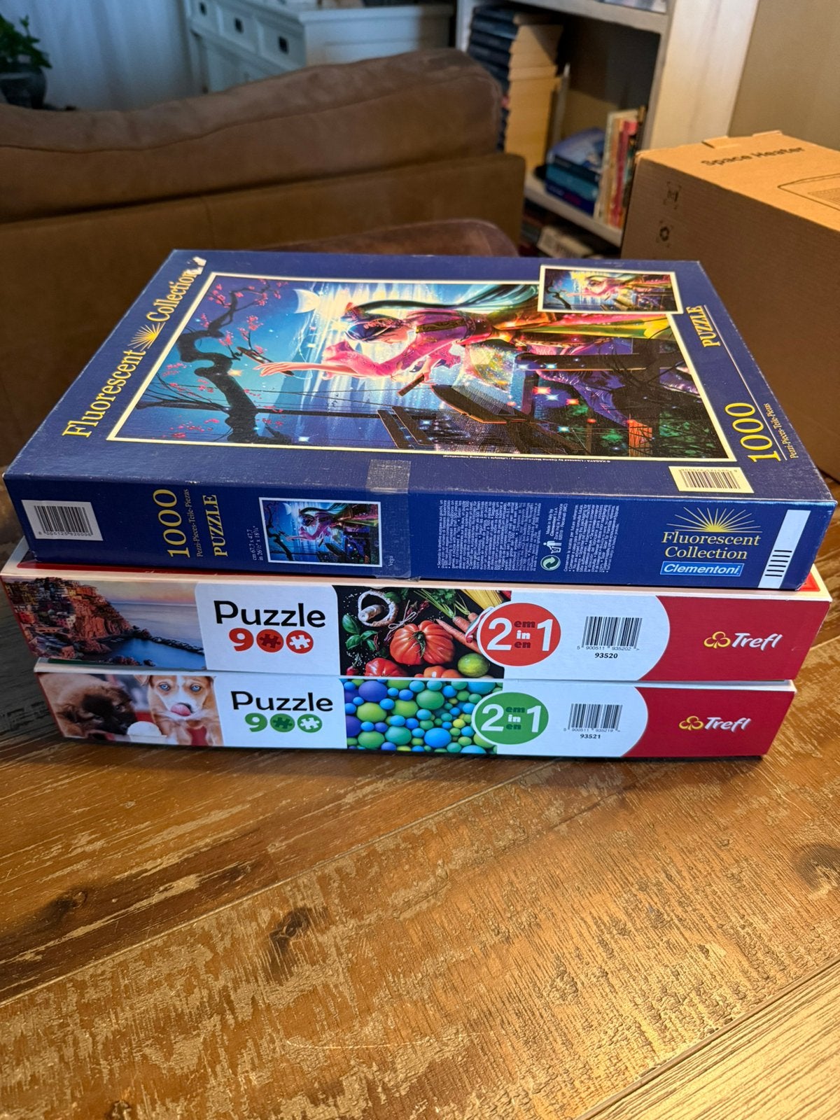 3 puzzels, Ophalen, 500 t/m 1500 stukjes, Gebruikt