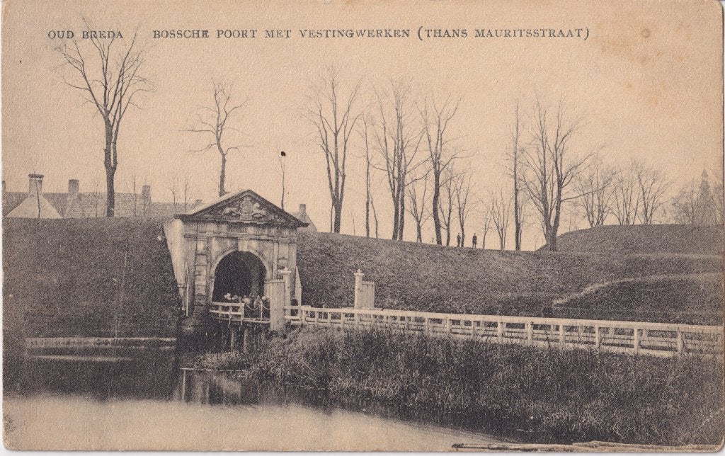 AK -OUD BREDA- Bossche poort 19??, Ophalen of Verzenden, Voor 1920, Ongelopen, Noord-Brabant