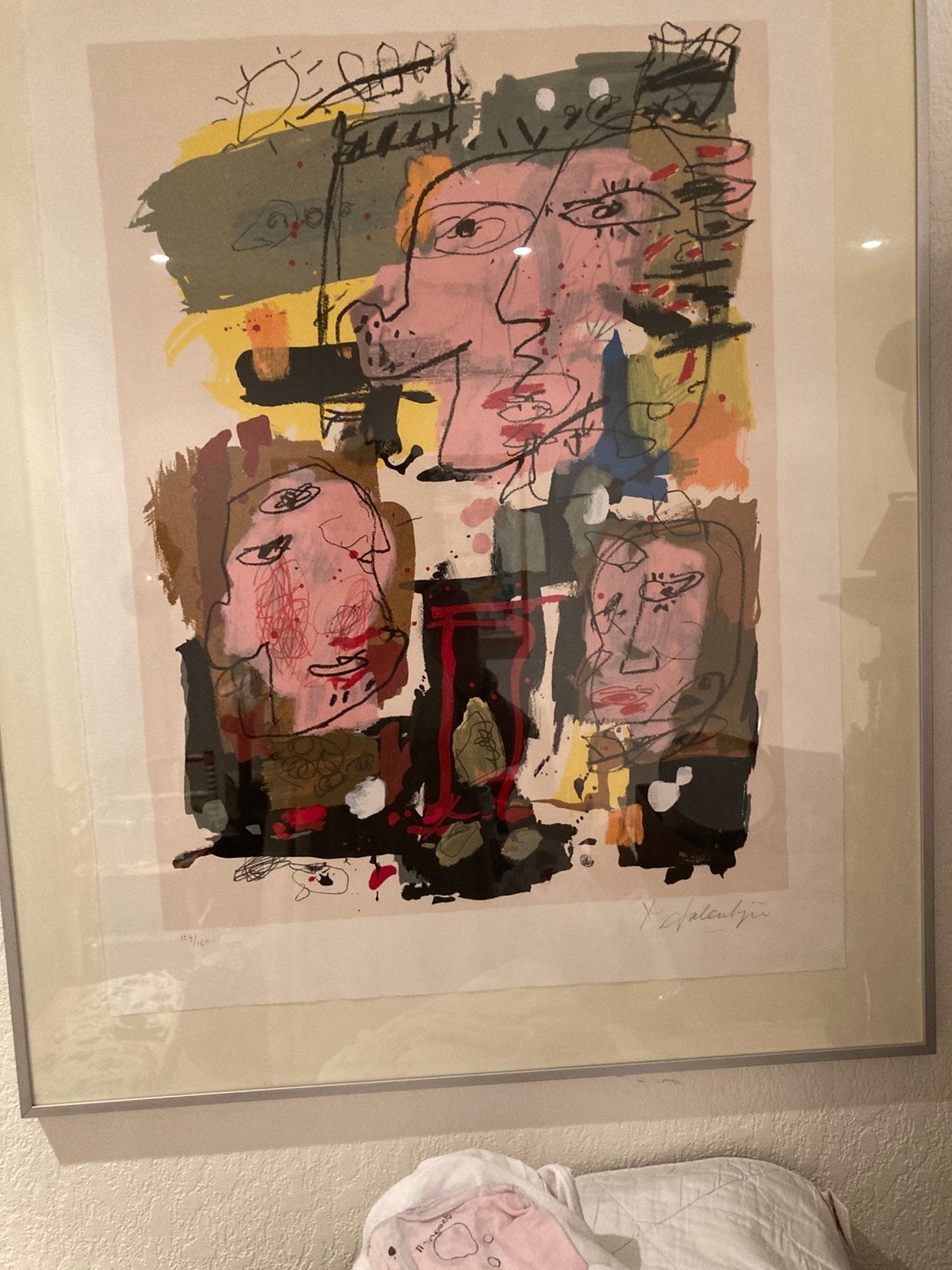 La Familia van Salentijn, Antiek en Kunst, Kunst | Litho's en Zeefdrukken, Ophalen, Gesigneerd, Portret en Figuren, Zeefdruk