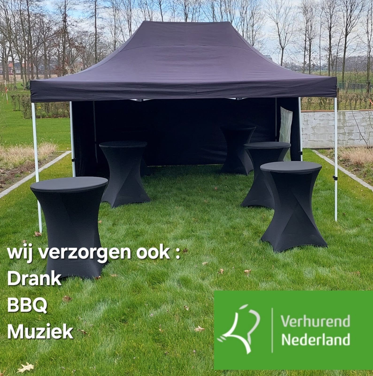 PROFESSIONELE TENT 3X4,5MTR € 50,=, Ophalen of Verzenden, Zo goed als nieuw, Overige