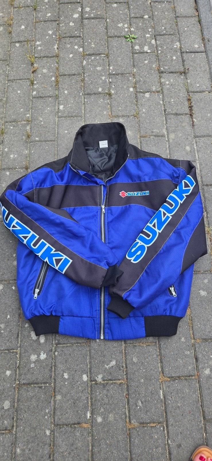 Suzuki Motorjas Textiel Maat L - Blauw/Zwart, Motoren, Kleding | Motorkleding, Jas | textiel, Heren, Ophalen of Verzenden, Suzuki