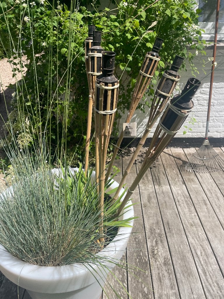 Bamboe fakkels voor buiten, Ophalen, Gebruikt