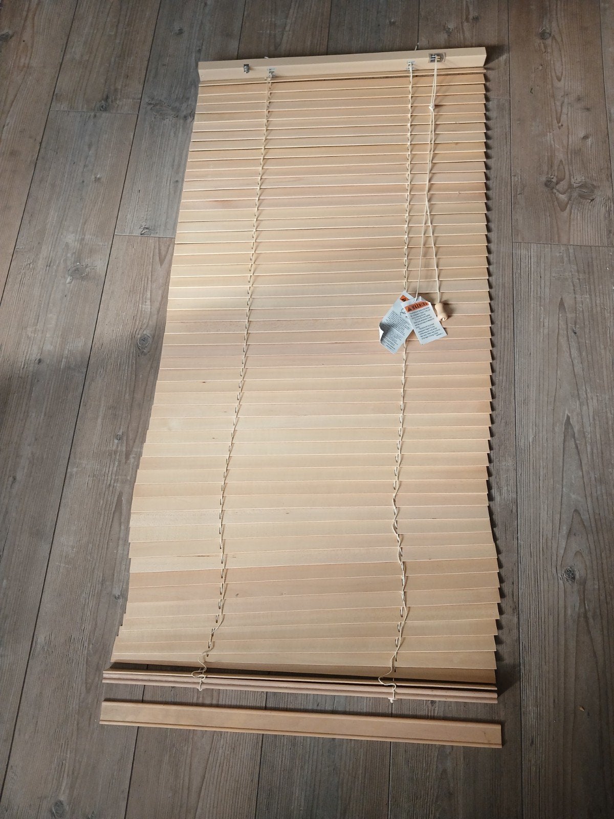 Houten jaloezie., Ophalen, Jaloezie, Bruin, Hout