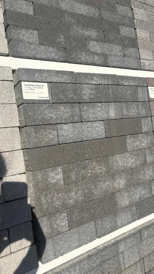 Geoklinker plus DK 21x7x8 milano zonder facet, Nieuw, Ophalen of Verzenden, 10 m² of meer, Beton