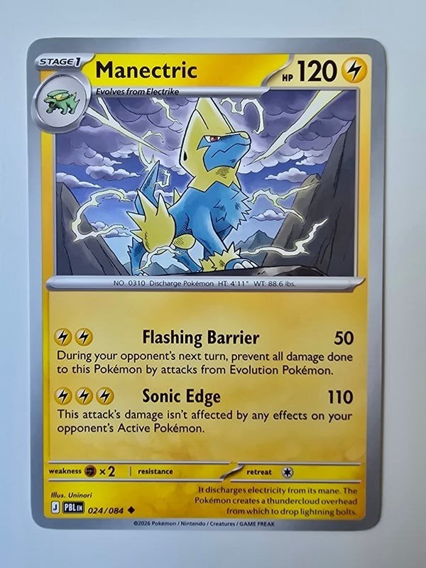 MANECTRIC (PITCH BLACK 024/084) (TRADING CARD), Verzenden, Zo goed als nieuw