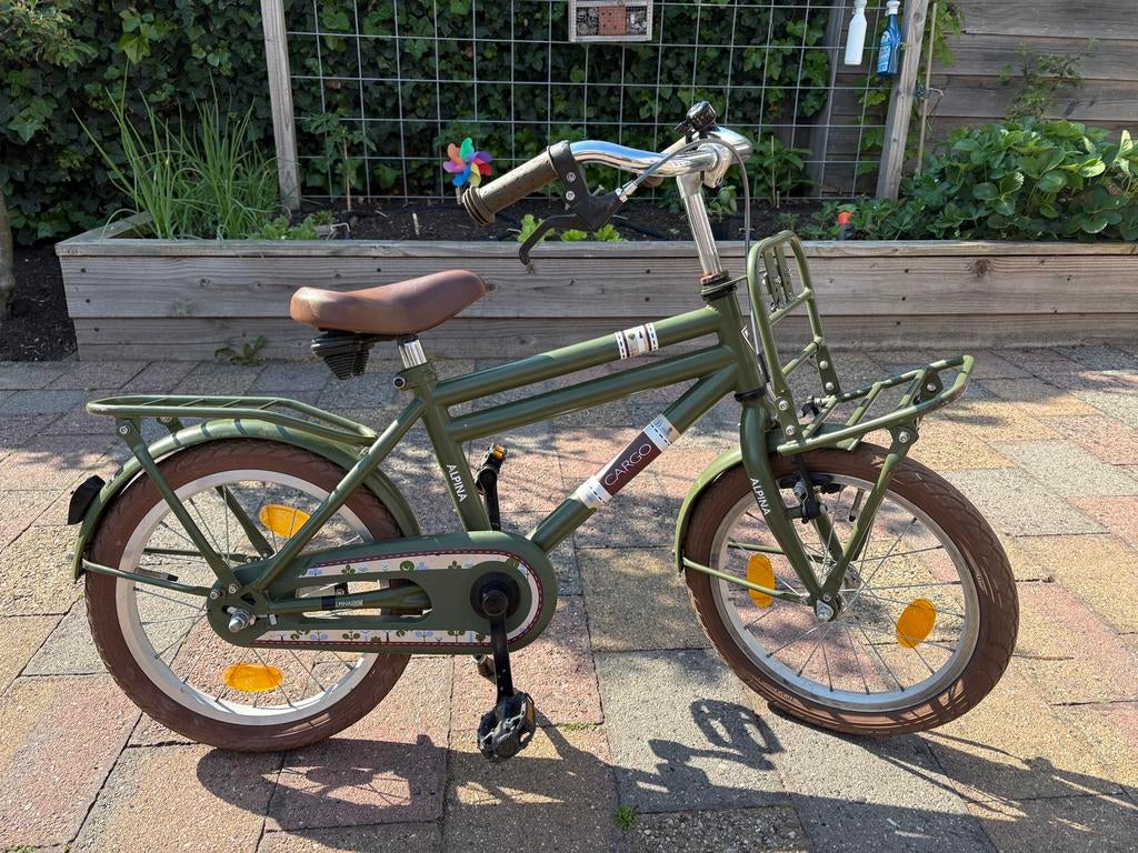 Alpina Cargo kinderfiets 16 inch, Ophalen, Gebruikt, Terugtraprem, 16 tot 20 inch