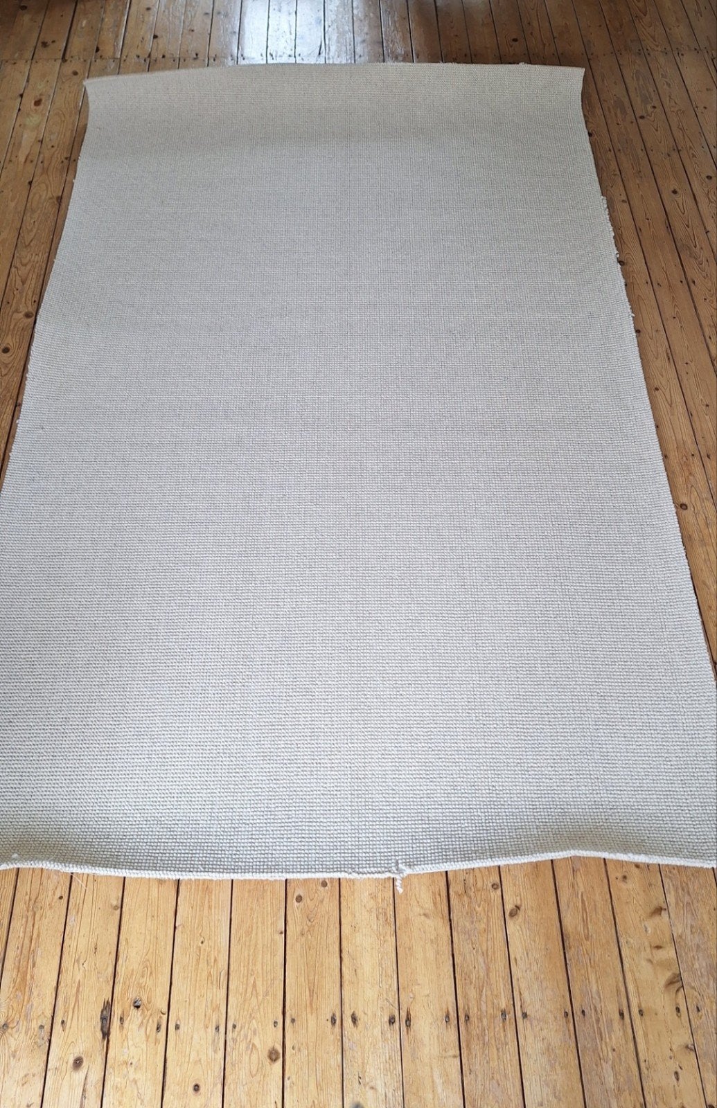 nieuw wollen tapijt 236 x 150 cm neutrale kleur, Ophalen, Nieuw, Rechthoekig, 200 cm of meer