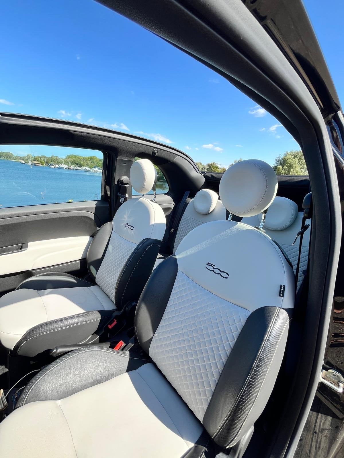 Fiat 500 1.0 Dolcevita Cabriolet Hybride 08-2022 Zwart, 4 stoelen, Zwart, Handgeschakeld, 3 cilinders