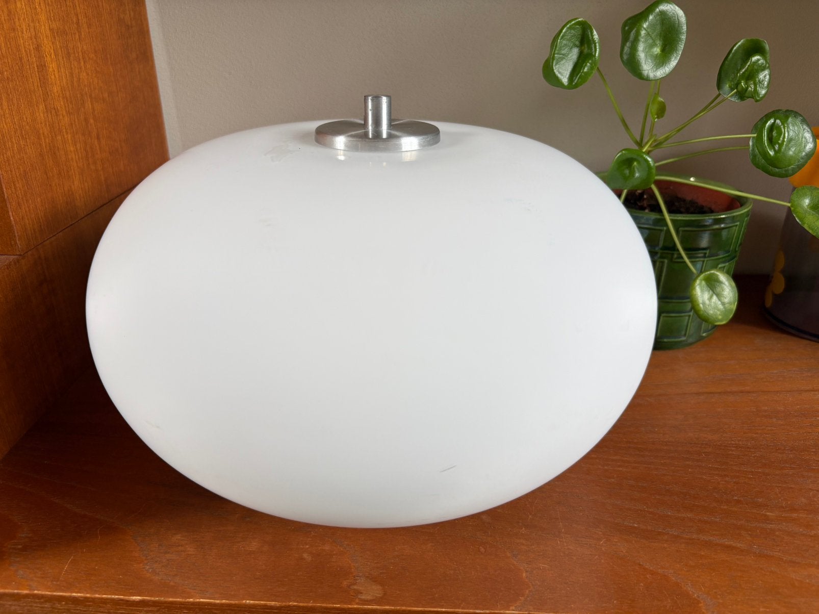 Plafondlamp Frandsen Lighting, Deens design! opaalglas, Ophalen of Verzenden, Gebruikt, Glas