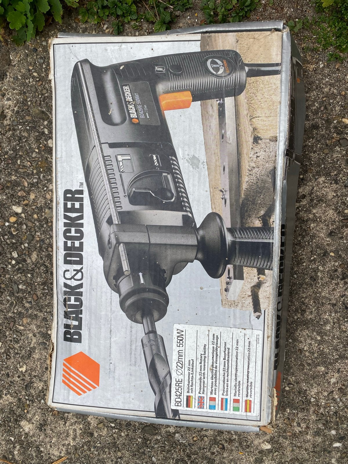 Black & Decker Boorhamer BD25RE 550W, Gebruikt, Boor- en/of Breekhamer, Ophalen of Verzenden, Klopboormechanisme