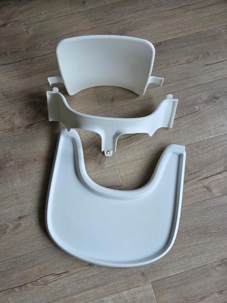 Stokke tripp trap babyset met blad., Ophalen, Zo goed als nieuw, Meegroeistoel