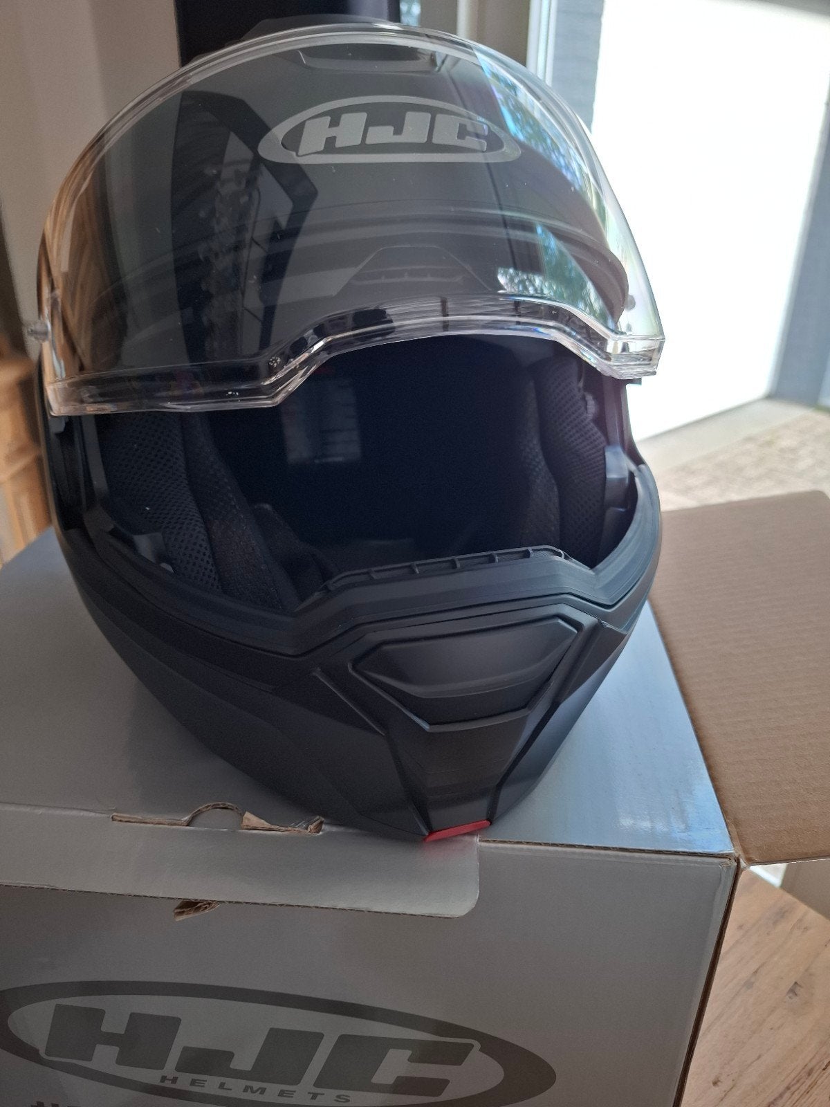 HJC i100 motorhelm maat S, Motoren, Systeemhelm, HJC, Ophalen of Verzenden, S