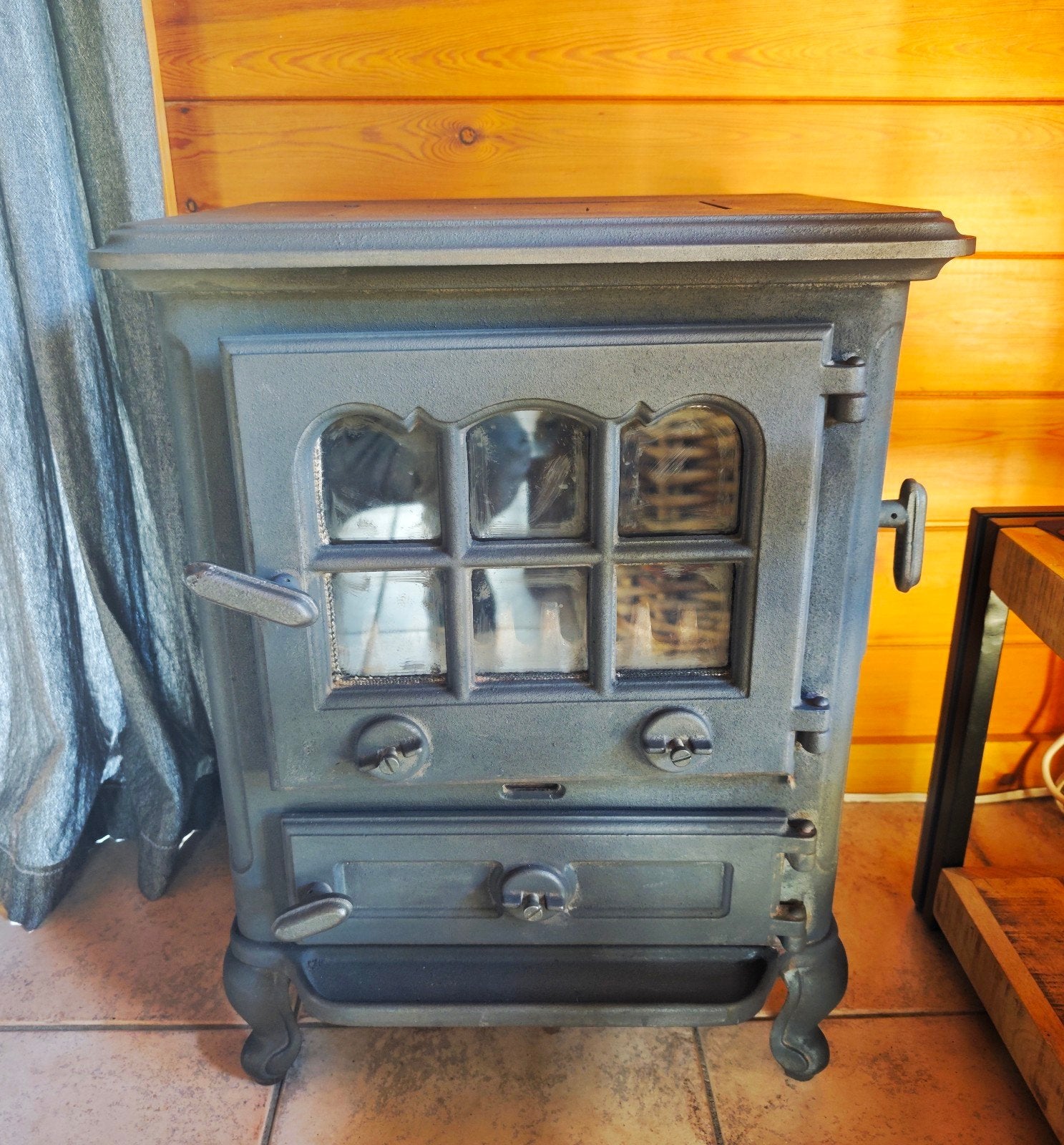 Laxevaags Trianon Houtkachel - Klassieke uitstraling 5-8 kw, Huis en Inrichting, Ophalen, Gebruikt, Houtkachel, Vrijstaand