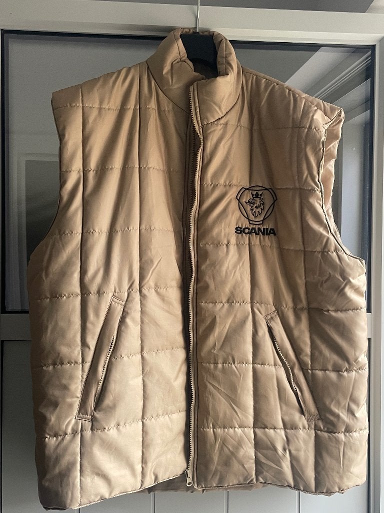 Scania bodywarmer XXL, Ophalen of Verzenden, Zo goed als nieuw, Overige maten, Beige