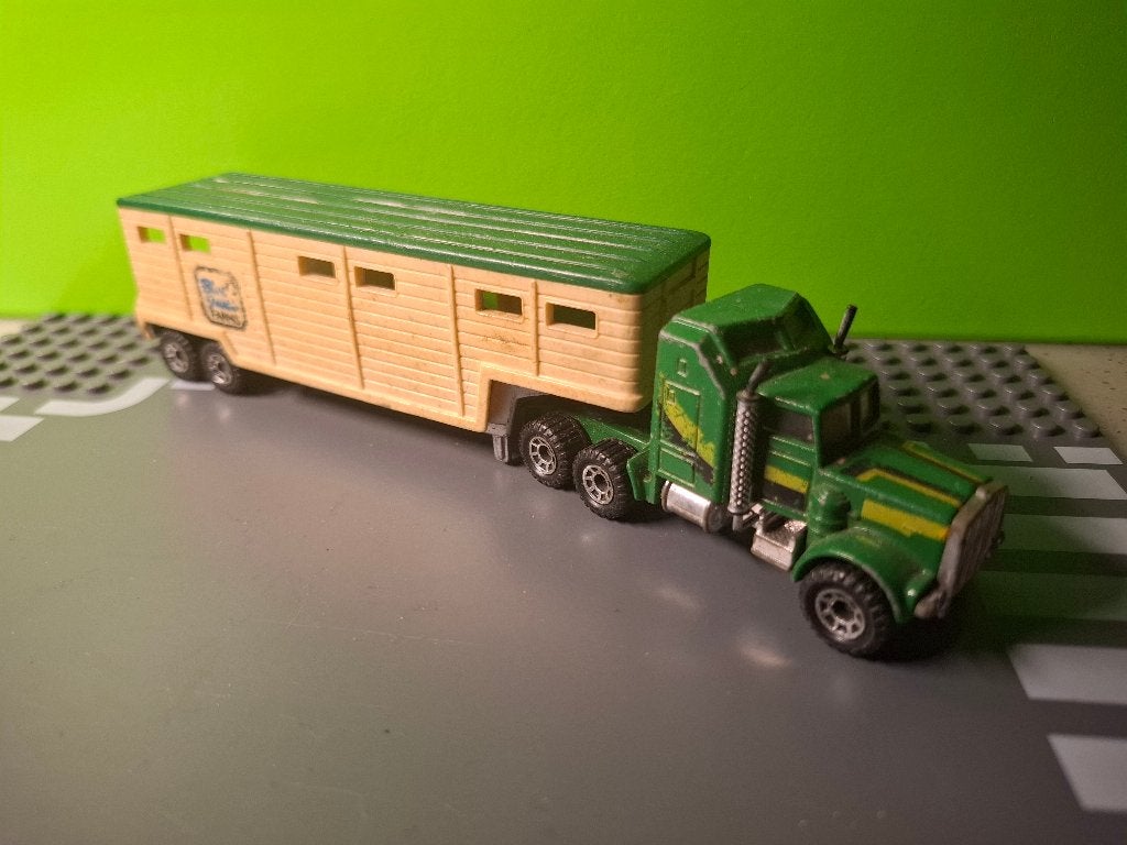 Matchbox CY - Peterbilt Truck [groen] 1/90 -, Hobby en Vrije tijd, Modelauto's | Overige schalen, Gebruikt, Bus of Vrachtwagen