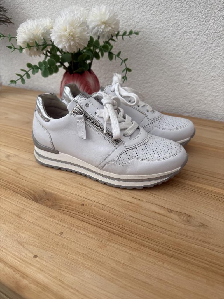 Gabor wit leren sneakers, Verzenden, Wit, Gabor, Sneakers of Gympen