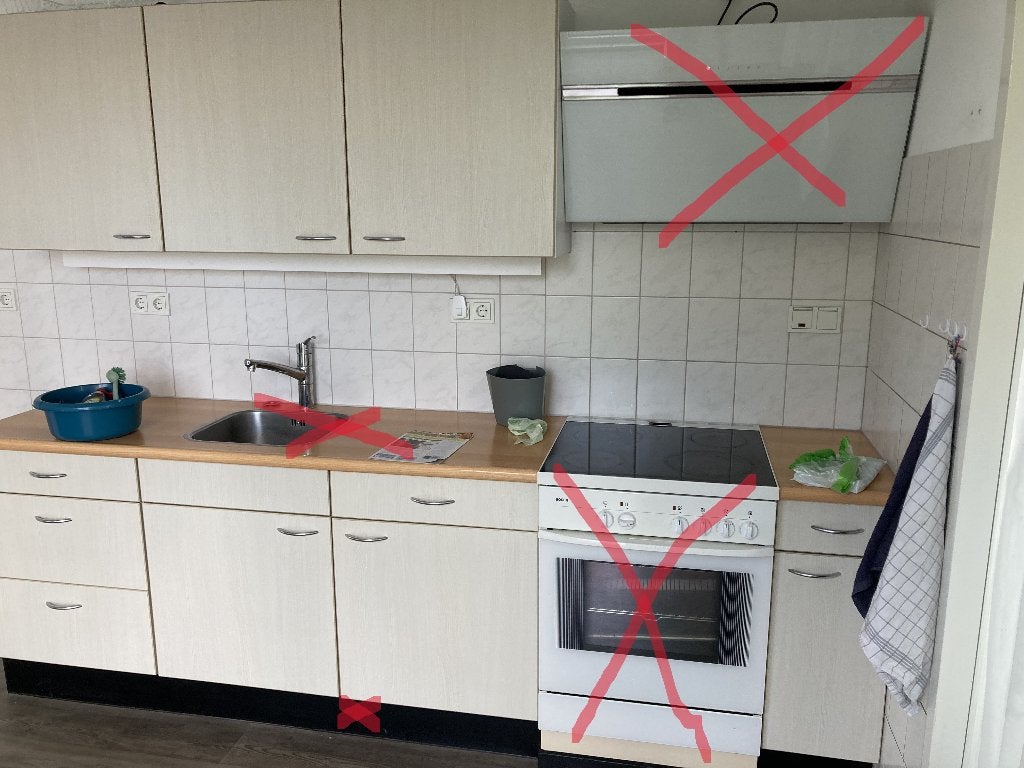Keukenkasten van Bribus (3 boven, 2 onderkasten), Ophalen, Minder dan 50 cm, Gebruikt, 25 tot 50 cm
