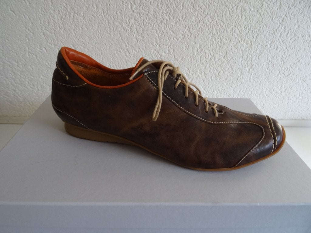 Think cognac kleur heren sneakers mt 41, Bruin, Verzenden, Think, Sneakers of Gympen