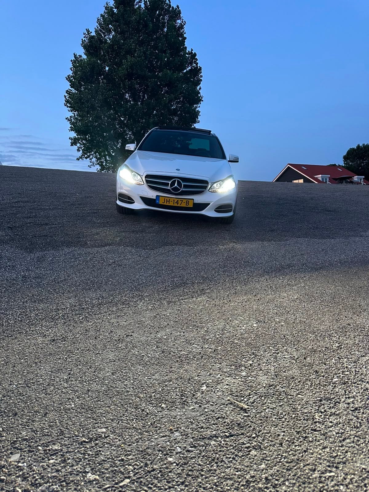 Mercedes-Benz E-Klasse E200 CDI BE Aut7 2014 Wit, Auto's, 4 cilinders, Wit, Diesel, Particulier