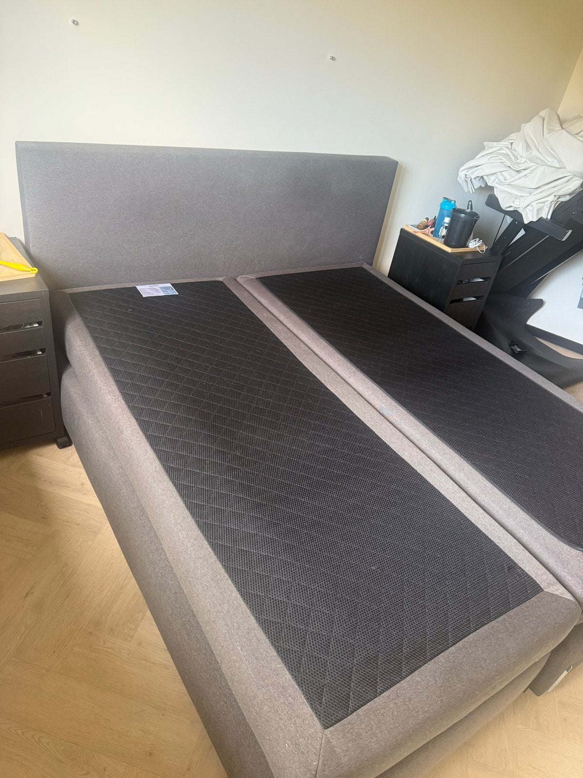 Boxspring 180x210 zonder topper - binnen 2 weken ophalen, Gebruikt, 210 cm, Tweepersoons, Ophalen of Verzenden