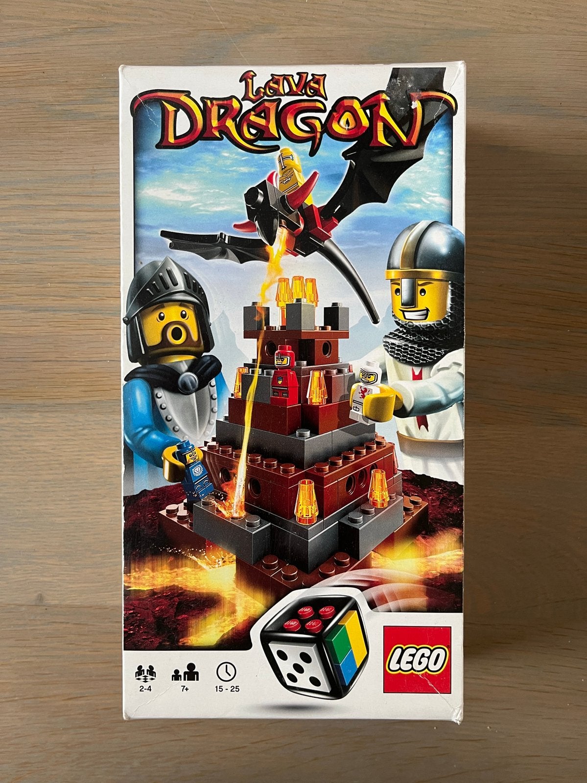 Lego 3838 Lava Dragon, Inclusief instructies, Gebruikt, Overige thema's, Lego