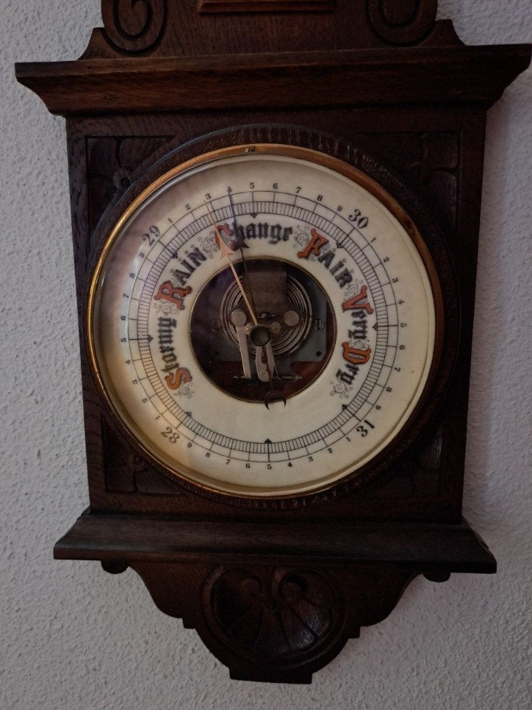 Engelse barometer, Ophalen of Verzenden, Zo goed als nieuw, Barometer