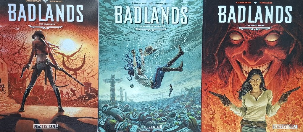Badlands- Complete serie in 3 delen, Boeken, Complete serie of reeks, Nieuw, Ophalen of Verzenden, Corbeyran / Kowalski