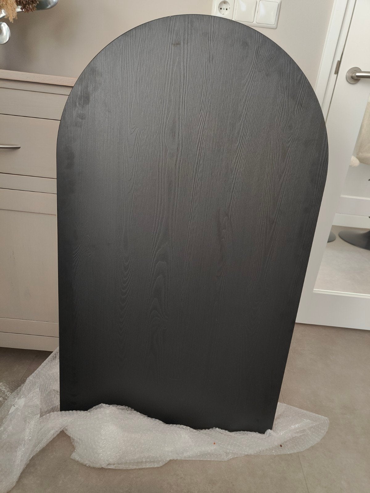 Tafelblad zwart zwaar MDF, Huis en Inrichting, Tafelonderdelen, Ophalen, Nieuw, Rechthoekig, 200 cm of meer