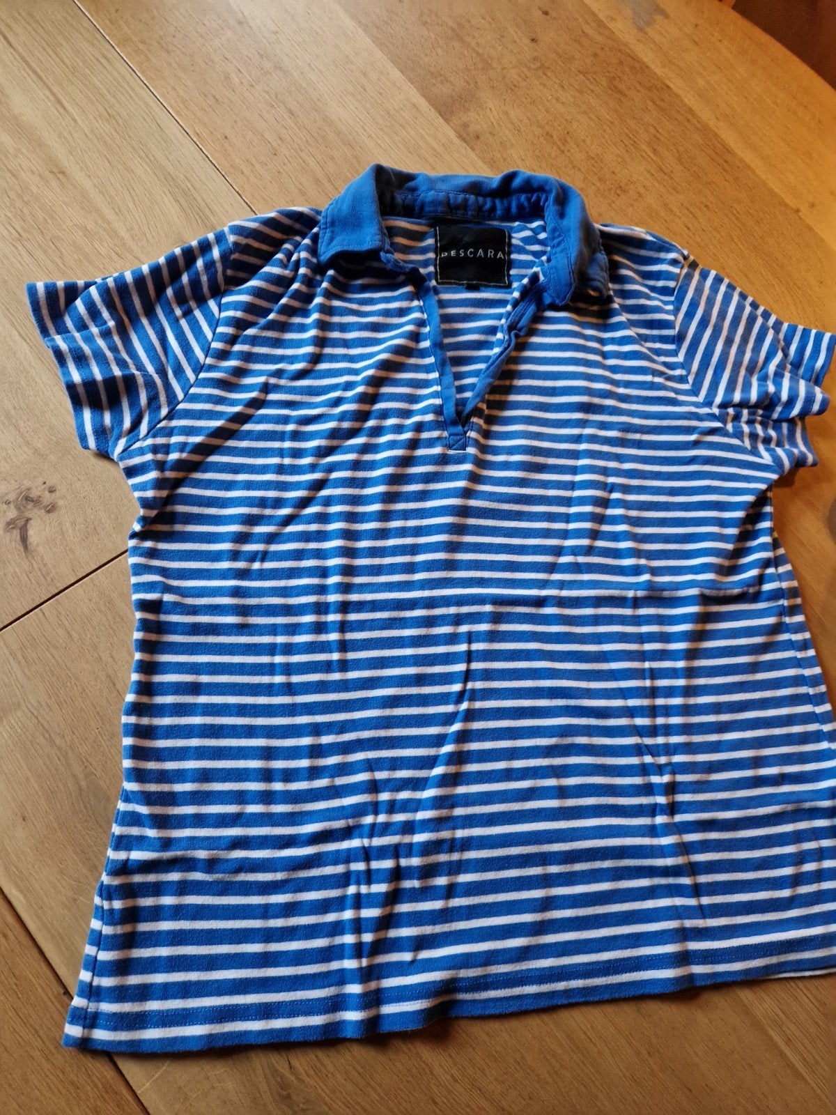 BRETONS GESTREEPT POLOSHIRT MAAT XL, Blauw, Maat 46/48 (XL) of groter, Ophalen of Verzenden, Zo goed als nieuw