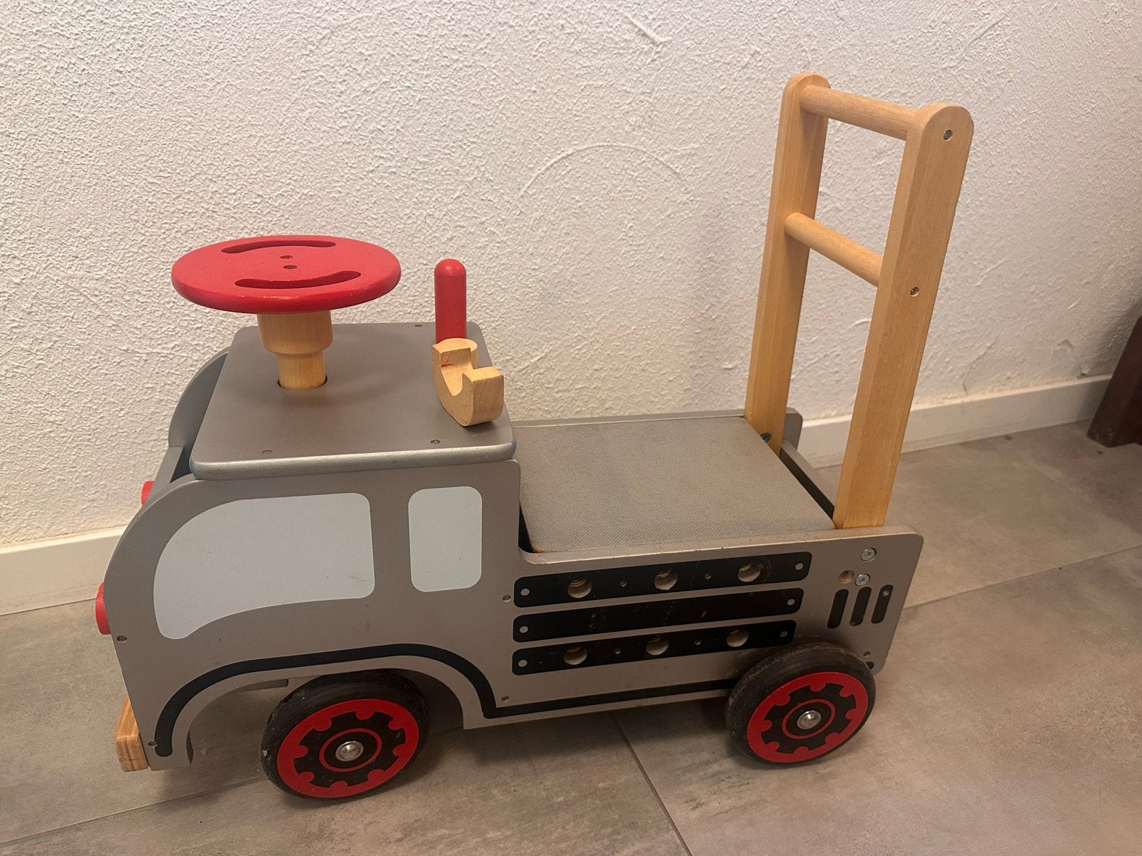 I'm Toy Loop/Duwwagen Constructie Houten Loopwagen, Ophalen, Gebruikt, Overige typen, Met wieltjes